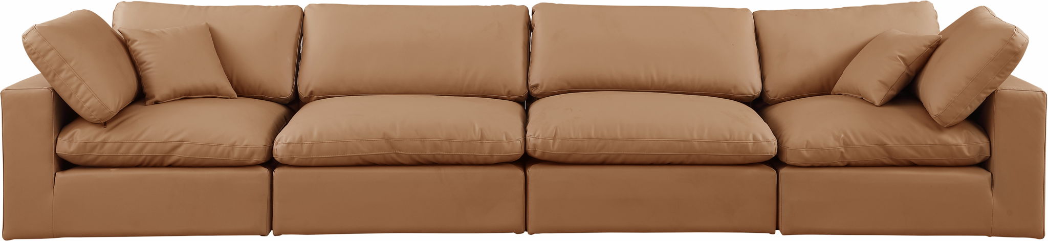 Comfy - Faux Leather Modular Sofa 4 Seats