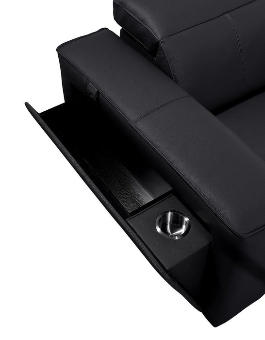 1224 - 8-Piece L-Shaped Sectional Sofa In With 4 Power Recliners & Power Headrests