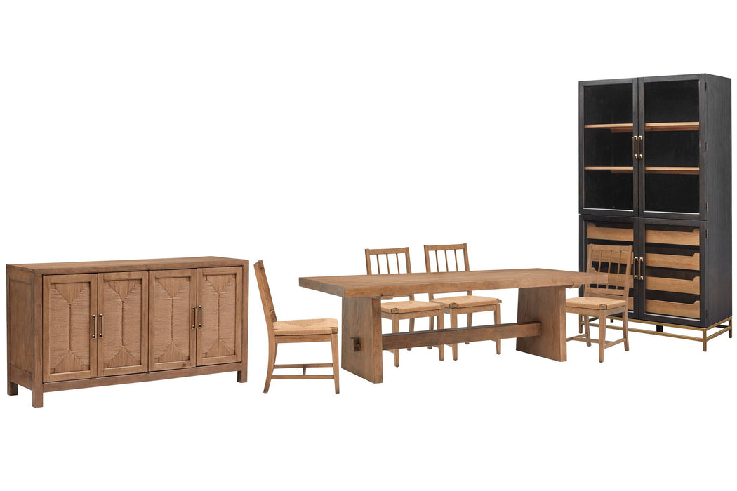 Lindon - Trestle Dining Table Set