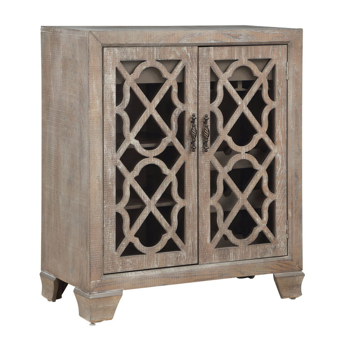 Dakota - Two Door Wine Cabinet - Bronte Light Brown