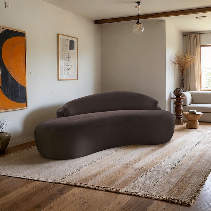 Caspian - Chenille Fabric Upholstered Loveseat