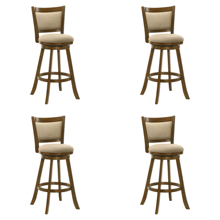 Aiden - Modern Farmhouse Swivel Wood Bar Height Kitchen Bar Stool