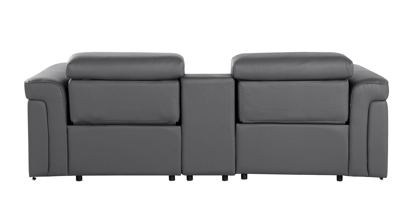 1126 - 3-Piece Modular Power Reclining Loveseat In With 2 Power Recliners & Power Headrests