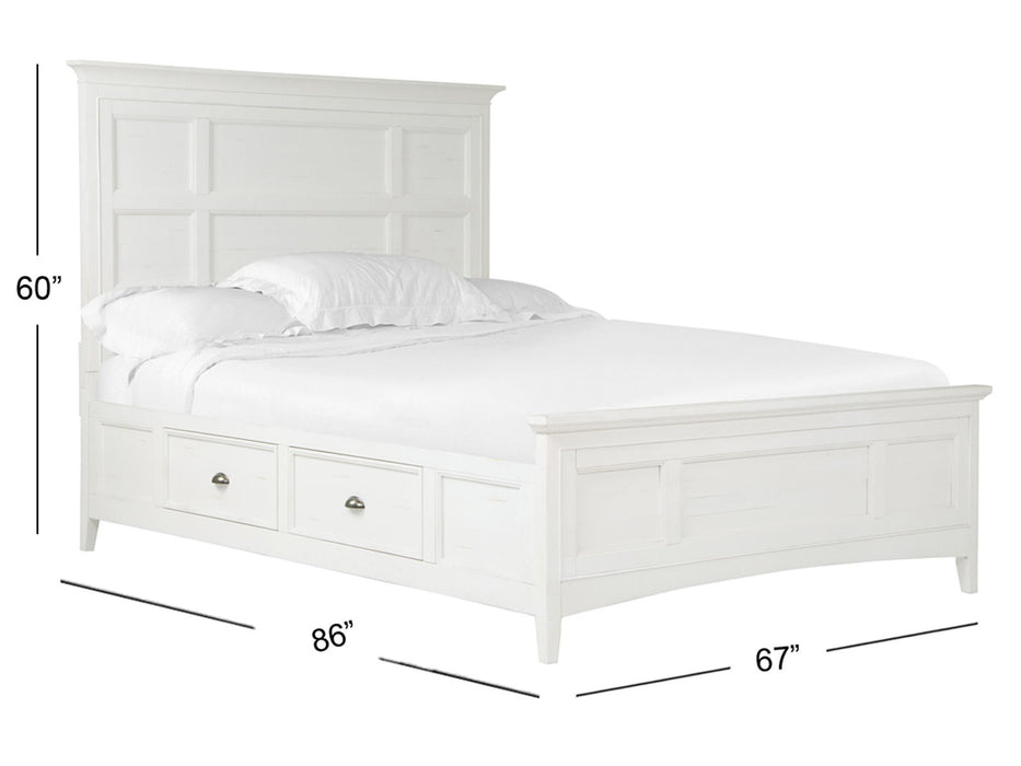 Heron Cove - Complete Panel Bed With Storage Rails
