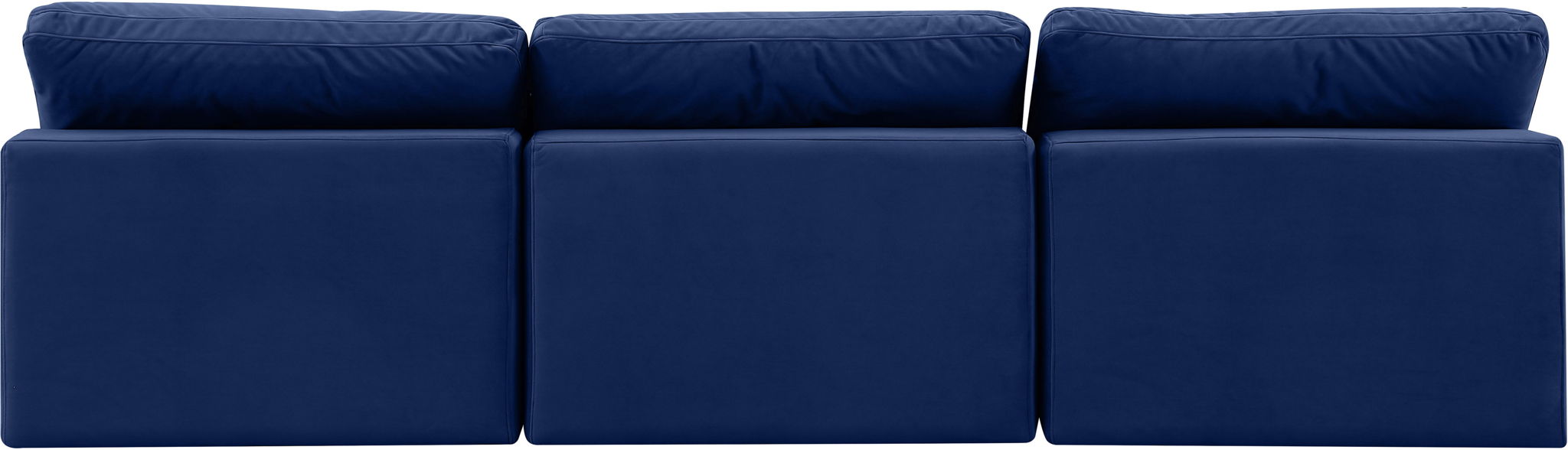 Comfy - Velvet Modular Armless Sofa 3 Seats