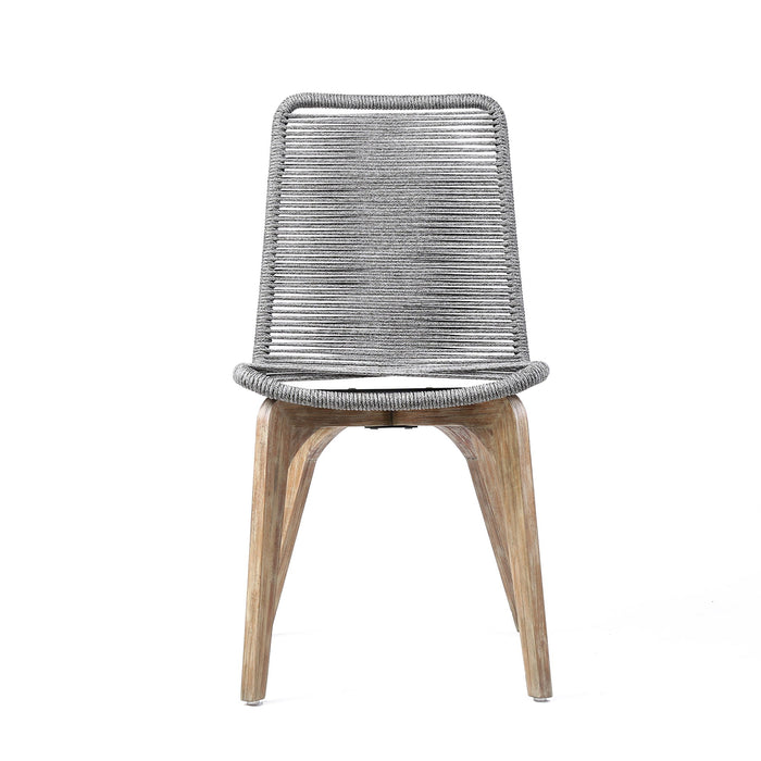 Oasis And Island - Outdoor 5 Piece Light Eucalyptus And Concrete Dining Set