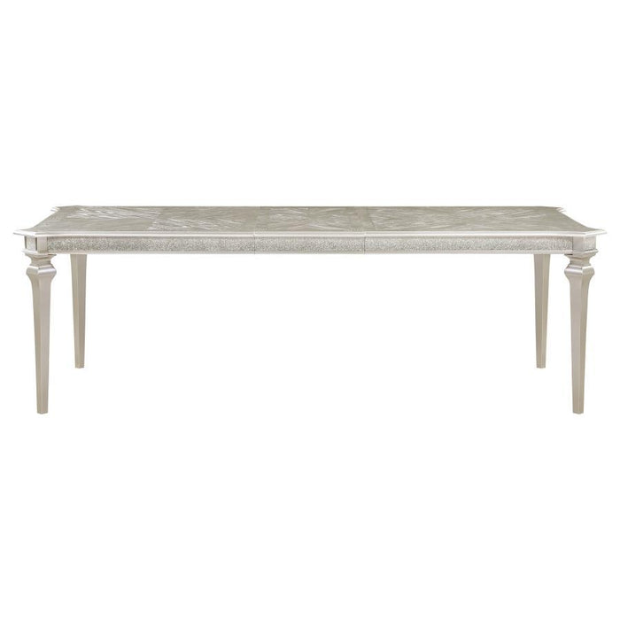 Evangeline - Rectangular Dining Table With Extension Leaf - Silver Oak