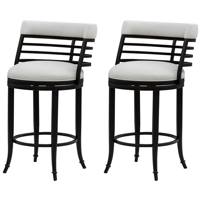 Telia - Upholstered Swivel Counter Height Barstool