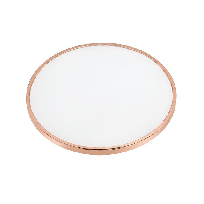 Alivia - Coffee Table - Frosted Glass & Rose Gold
