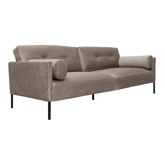 Michalina - 84" Fabric Sofa With Black Metal Legs