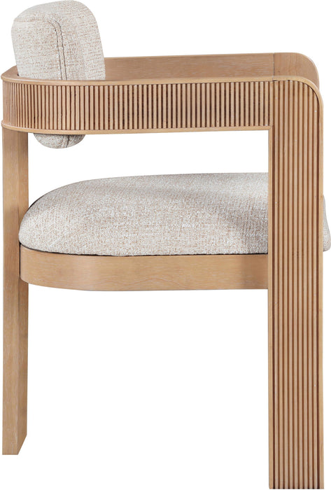 Sacha - Linen Dining Chair With Natural Base (Set of 2)