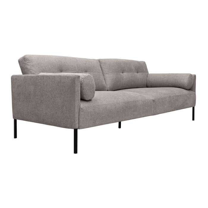 Michalina - 84" Fabric Sofa With Black Metal Legs