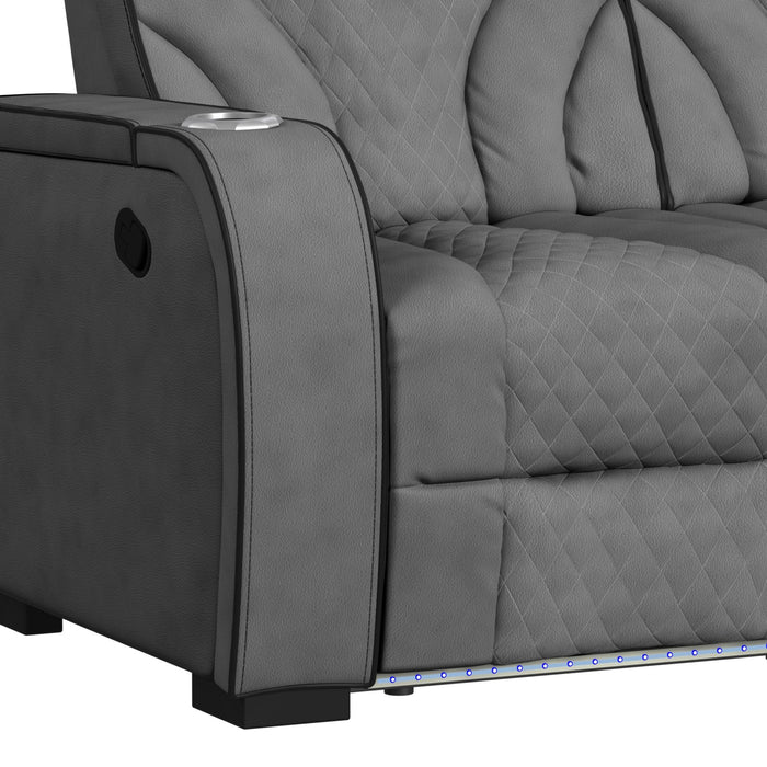 Reclining Sofa - Slate