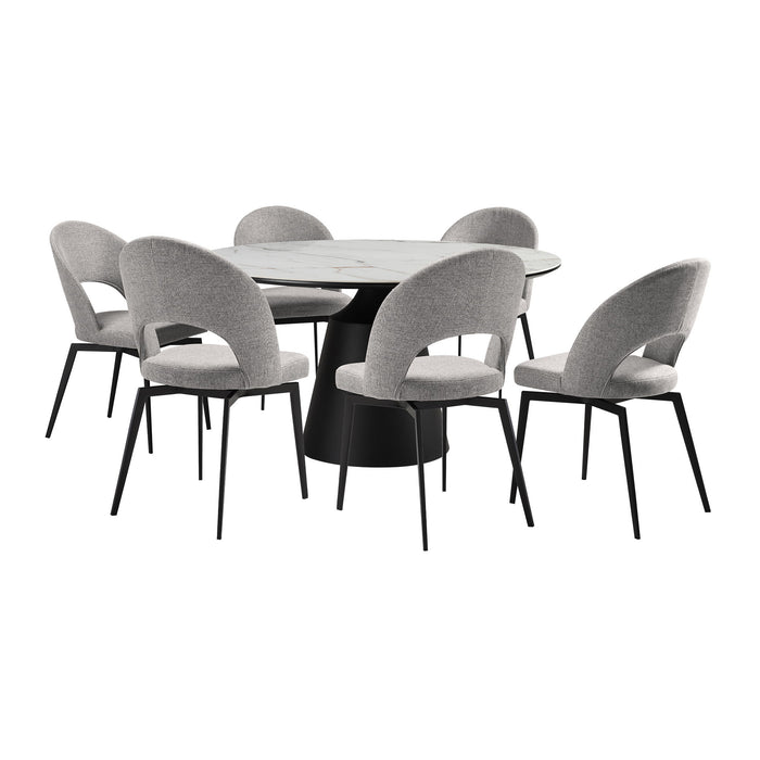 Knox Lucia - Dining Set Stone Top And Chairs
