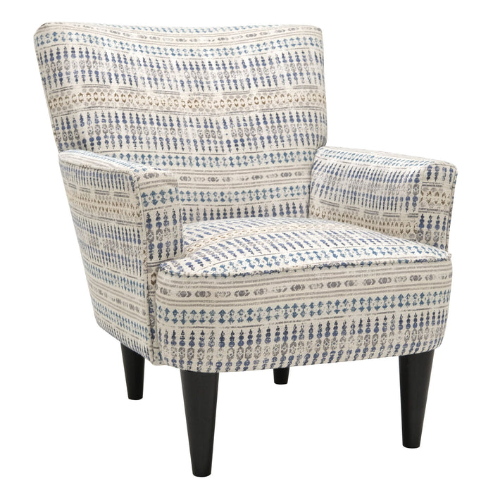 Flower Power - Accent Chair - Blue Cadet