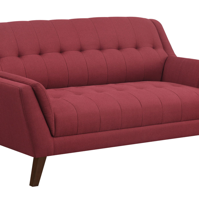 Binetti - Loveseat - Brick Red