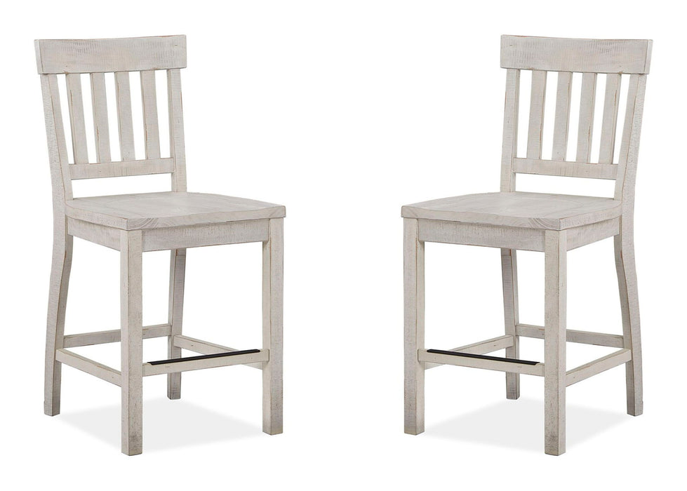 Bronwyn - Counter Chair (Set of 2) - Alabaster