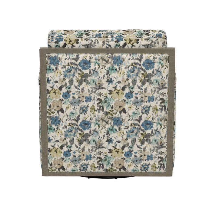 Cecily - Swivel Chair - Blue Meadow