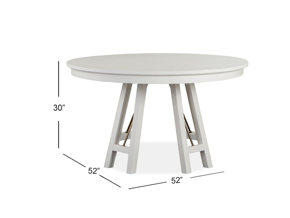 Heron Cove - Round Dining Table - Chalk White
