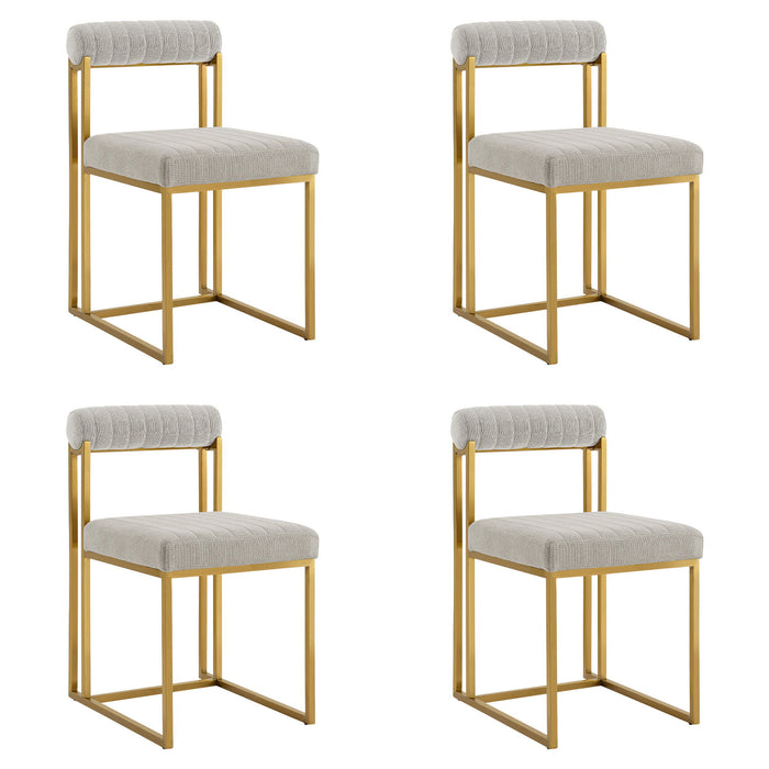 Anastasia - Dining Room Chair Set With Gold Frame