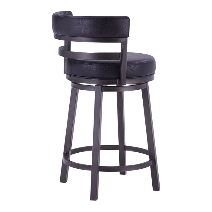 Madrid - Counter Height Swivel Bar Stool - Mineral