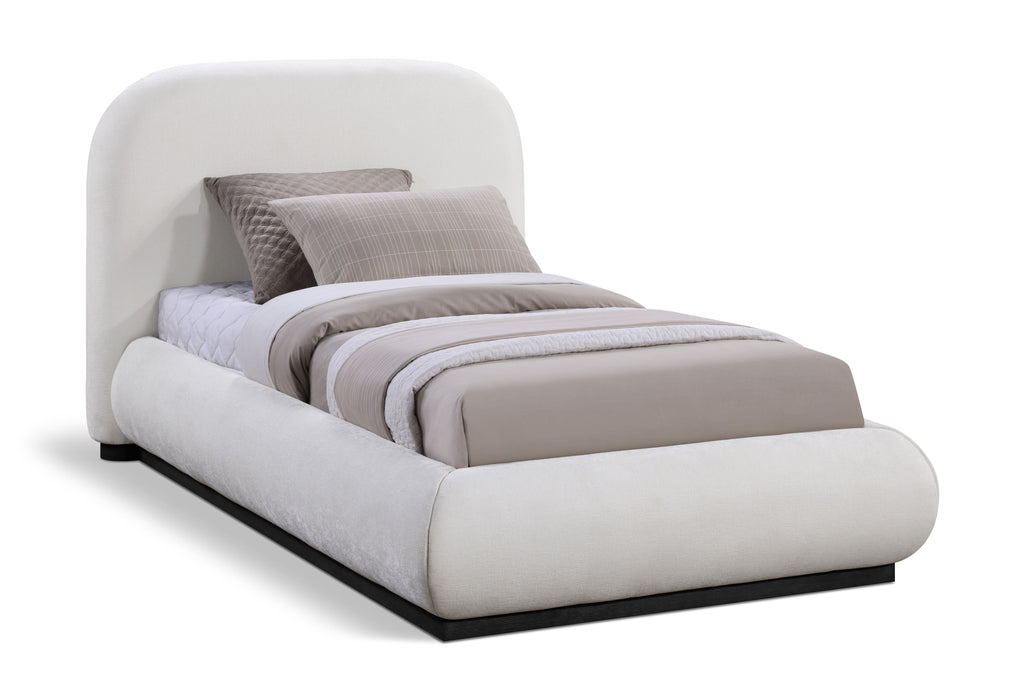 Vaughn - Chenille Bed With Black Base