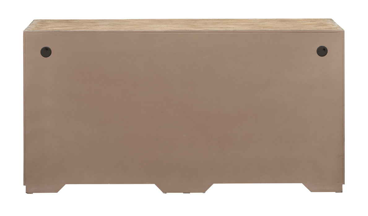 Galena - Four Door Credenza - Whitewash Natural