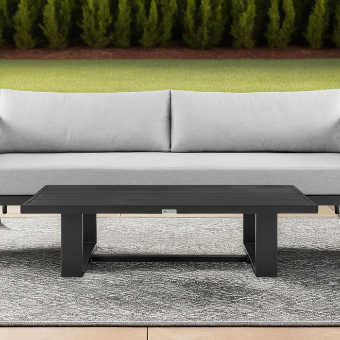 Alegria - Aluminum Outdoor Coffee Table - Black
