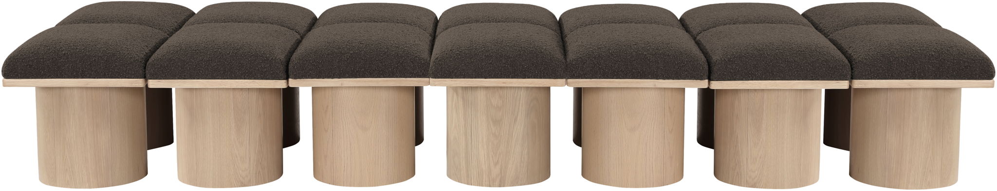 Pavilion - 14 Piece Modular Bench With Natural Base