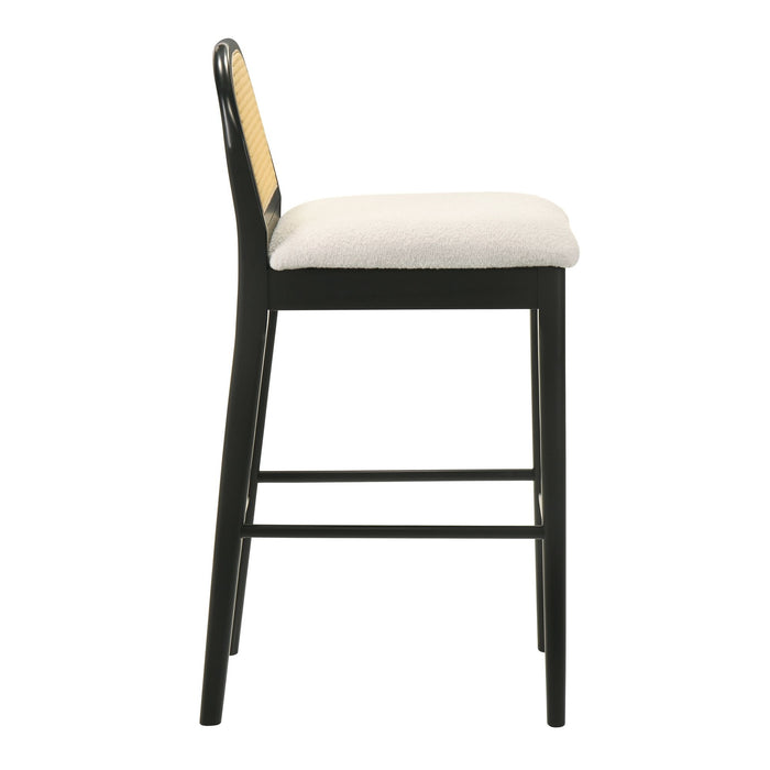 Lucio - Modern Farmhouse Wood Bar Height Kitchen Bar Stool