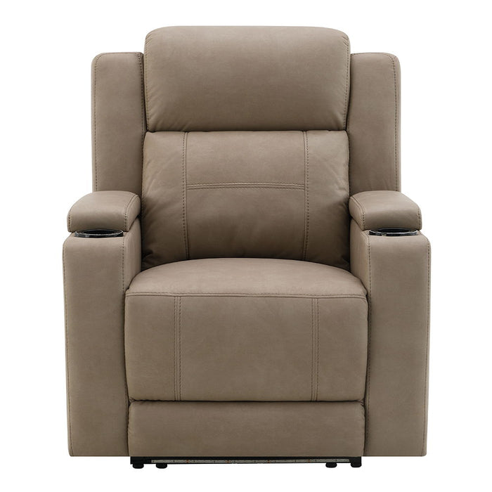 Lugo - Power Motion Recliner With Cup Holder - Camel