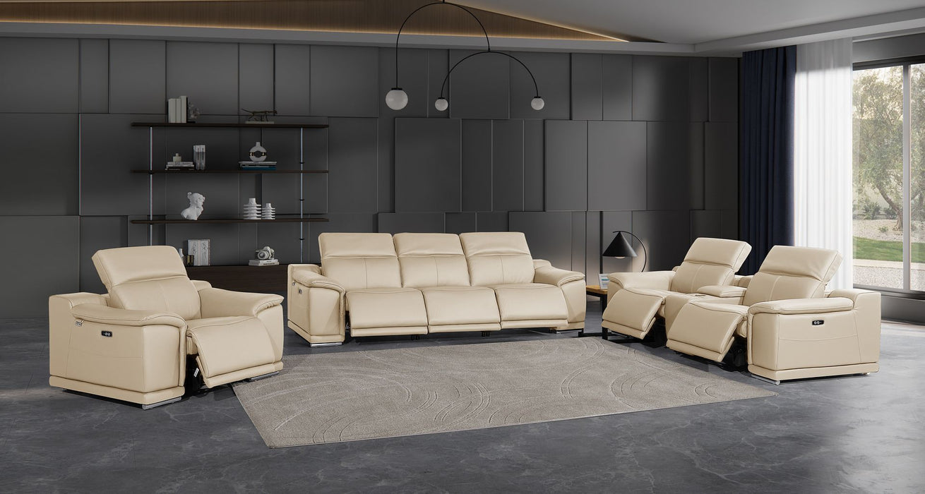 9762 - 7-Piece Modular Power Reclining Sofa, Loveseat And Chair Set With 6 Power Recliners In