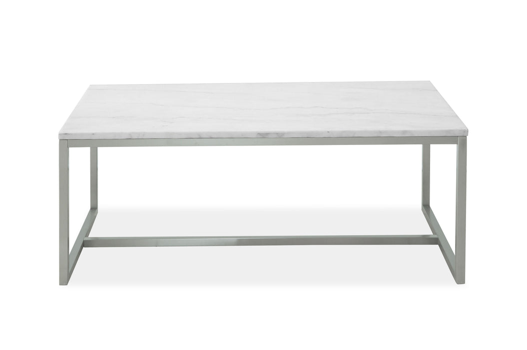 Esme - Rectangular Cocktail Table - White