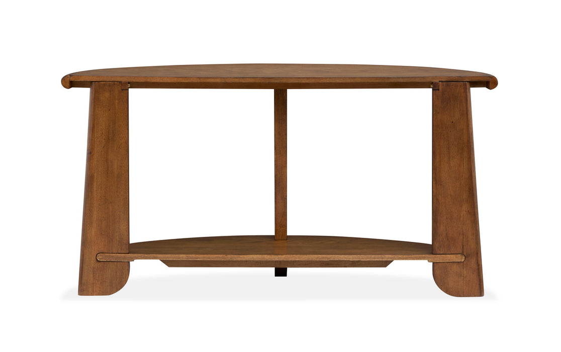 Tanner - Demilune Sofa Table - Tawny Brown