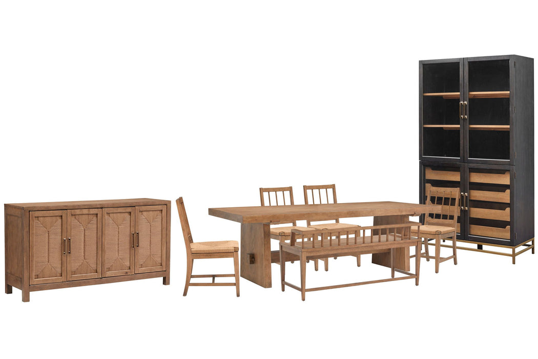 Lindon - Trestle Dining Table Set