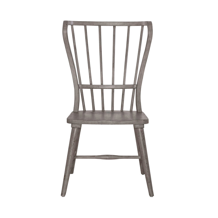 River Place - Windsor Back Side Chair (RTA) - Medium Gray