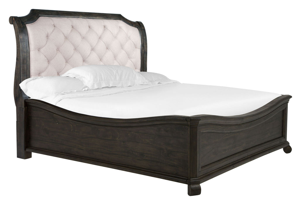 Bellamy - Complete Sleigh Bed With Shaped Footboard