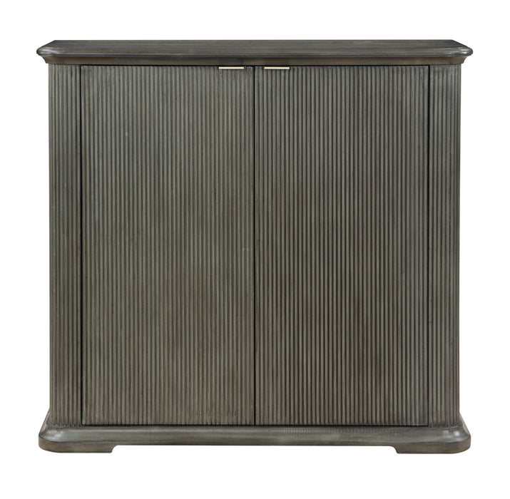 Topanas - Two Door Bar Cabinet - Gray / Brown