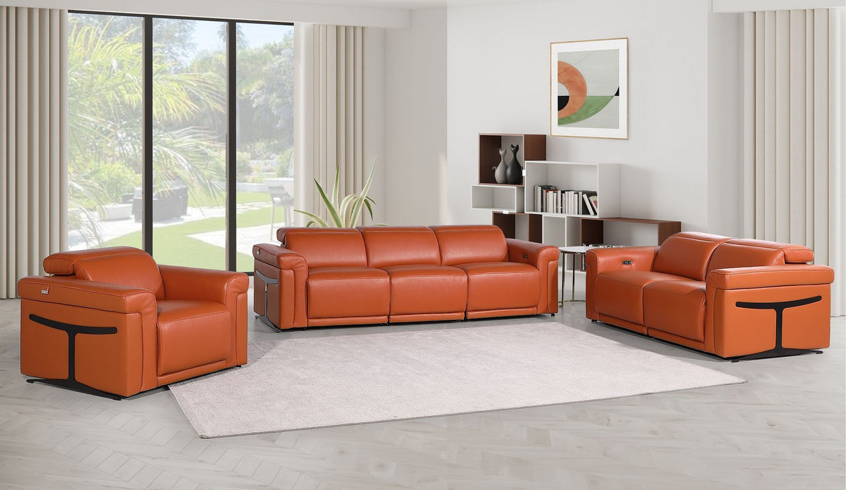 1126 - 6-Piece Modular Power Reclining Sofa, Loveseat & Chair Set In With 6 Power Recliners & Power Headrests