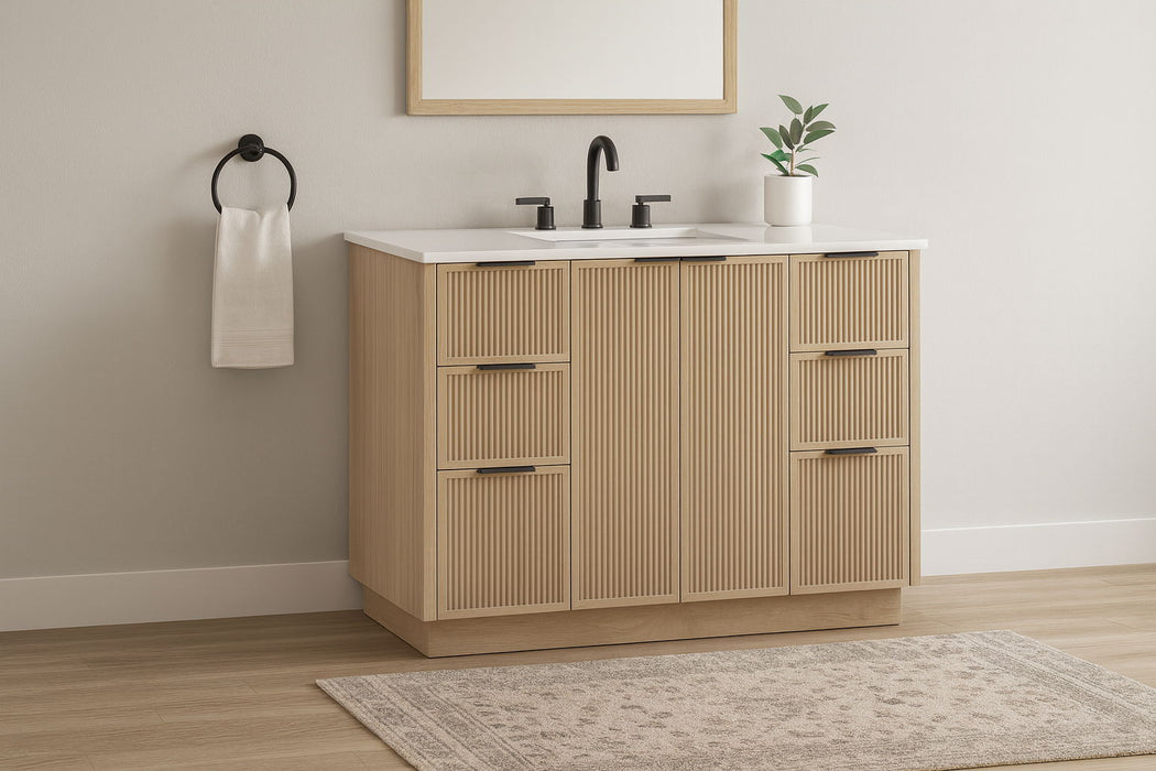 Willard - Engineered Stone And Solid Wood Bathroom Vanity