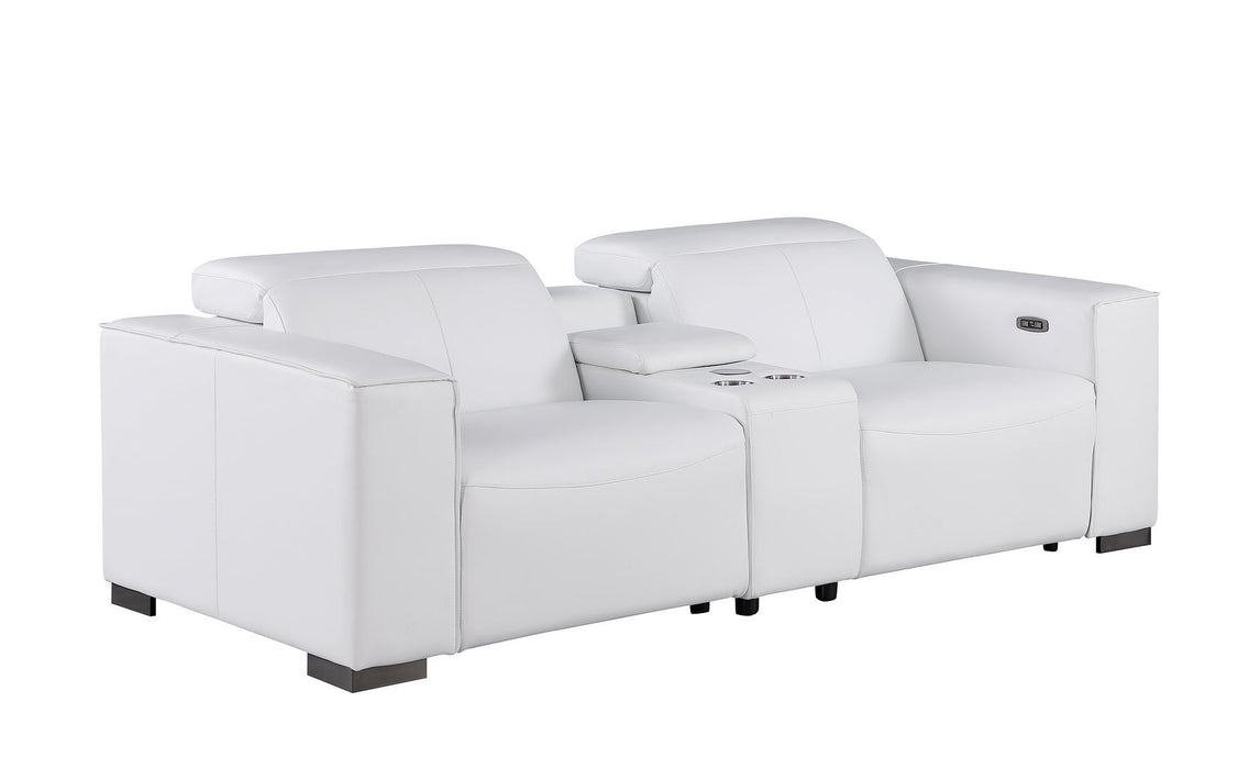 1208 - Dual Power Reclining Console Loveseat