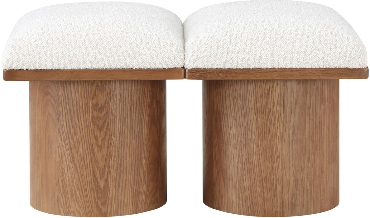 Pavilion - 2 Piece Modular Bench With Brown Base