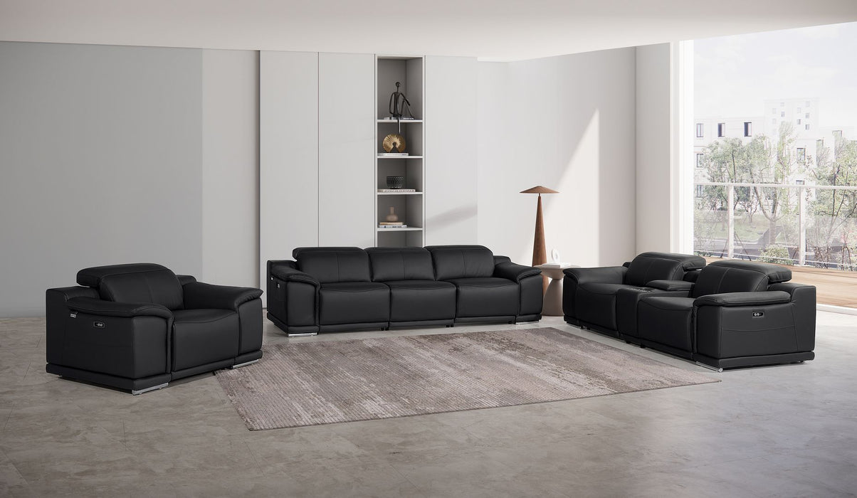 9762 - 7-Piece Modular Power Reclining Sofa, Loveseat And Chair Set With 5 Power Recliners In