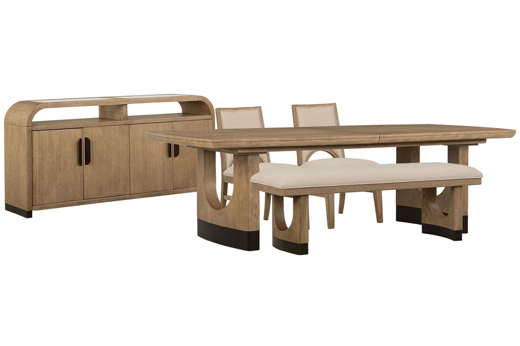 Tristan - Extendable Trestle Dining Table Set