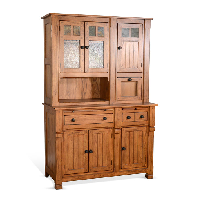 Sedona - Buffet And Hutch - Rustic Oak