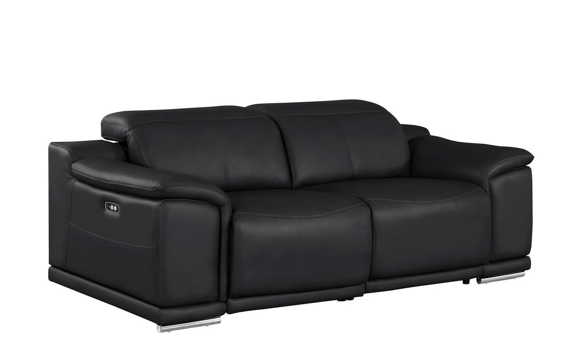 2679 - Genuine Leather Loveseat With Dual Power Recliners
