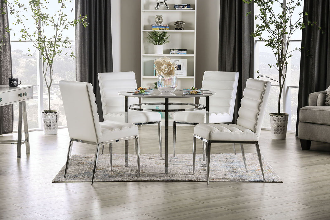 Serena - Round Dining Table - White