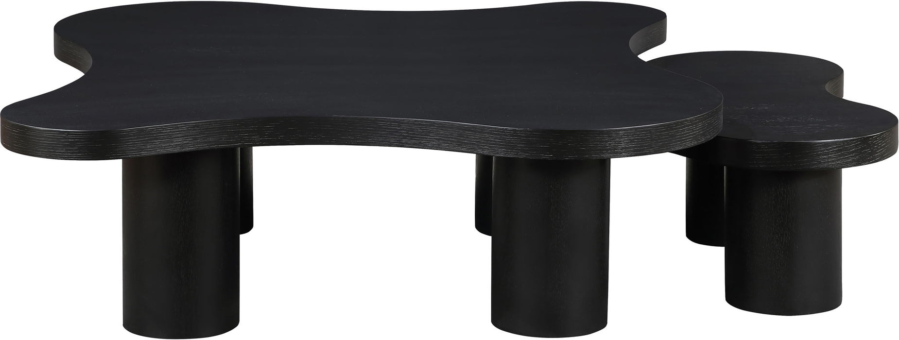 Cove - Oak Veneer And Solid Wood 2 Piece Coffee Table