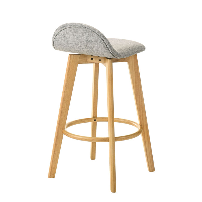 Vera - Upholstered Wood Counter Height Barstool