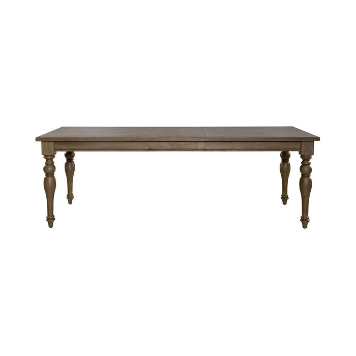 Americana Farmhouse - Wood Rectangular Leg Table - Light Brown